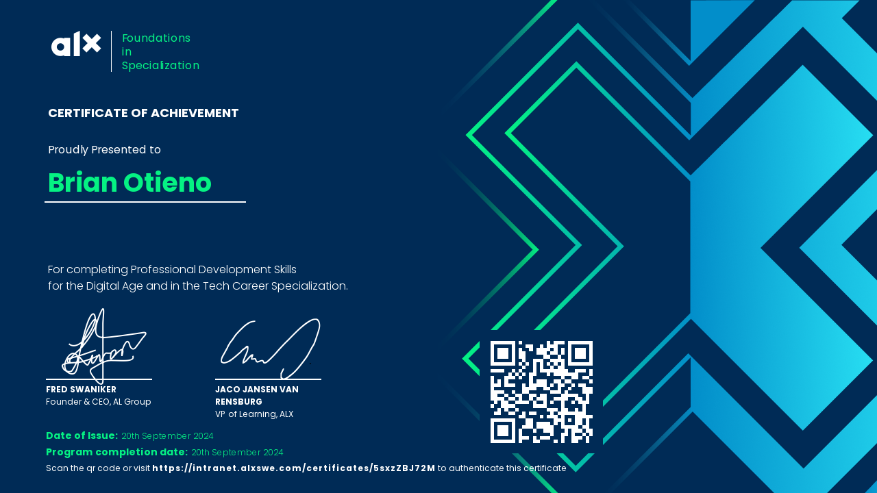 Certification 2